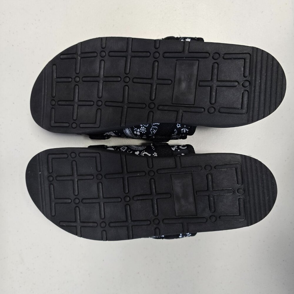 DRACO Slides Mens Shoes Size 12, 12.5, 13, 13.5 Black Sandals Bandana + Bag NEW - Picture 6 of 16
